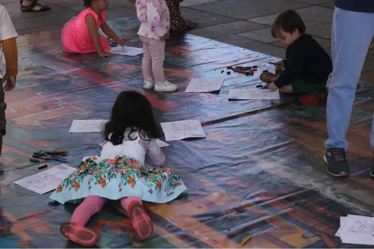 Oficina de pintura no Circovolante – Encontro de Palhaços