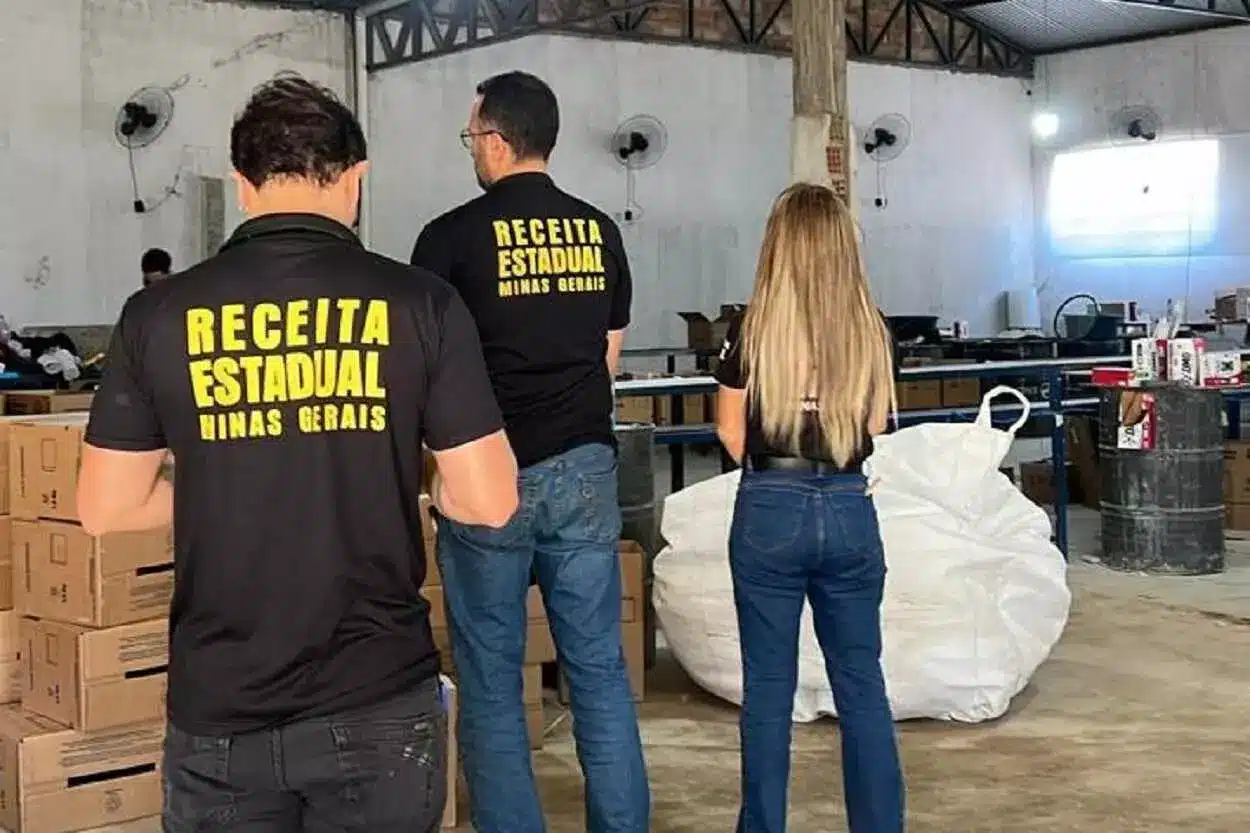 Apreensão atingiu 55 toneladas de sabão em pó falsificado – Foto: Divulgação/Receita Estadual de Minas Gerais