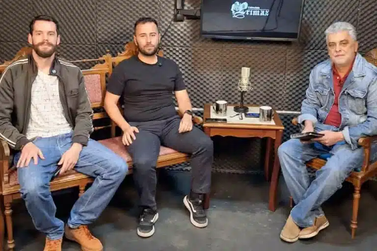 Tales Capute e Victor Milagres concederam entrevista ao jornalista Luiz Loureiro