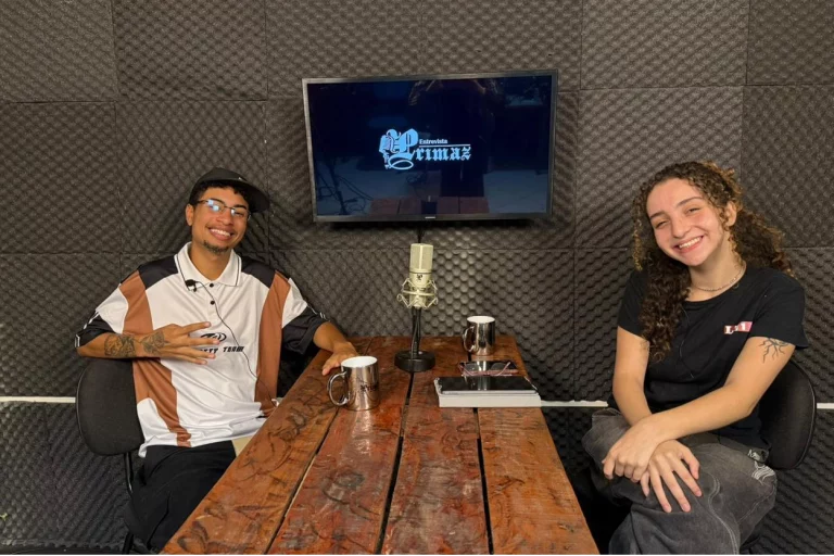 Ventura e Joyce Campolina no estúdio da Agência Primaz