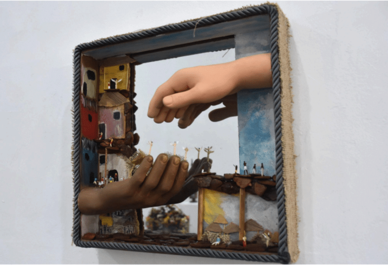 Foto mostra presépio vencedor do último concurso de presépios.