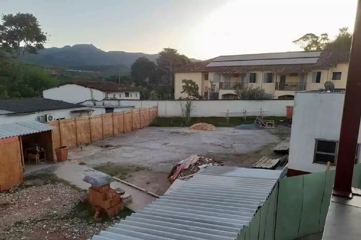 Local onde estava sendo construída, em 2022, a expansão do setor de hemodiálise do HMS