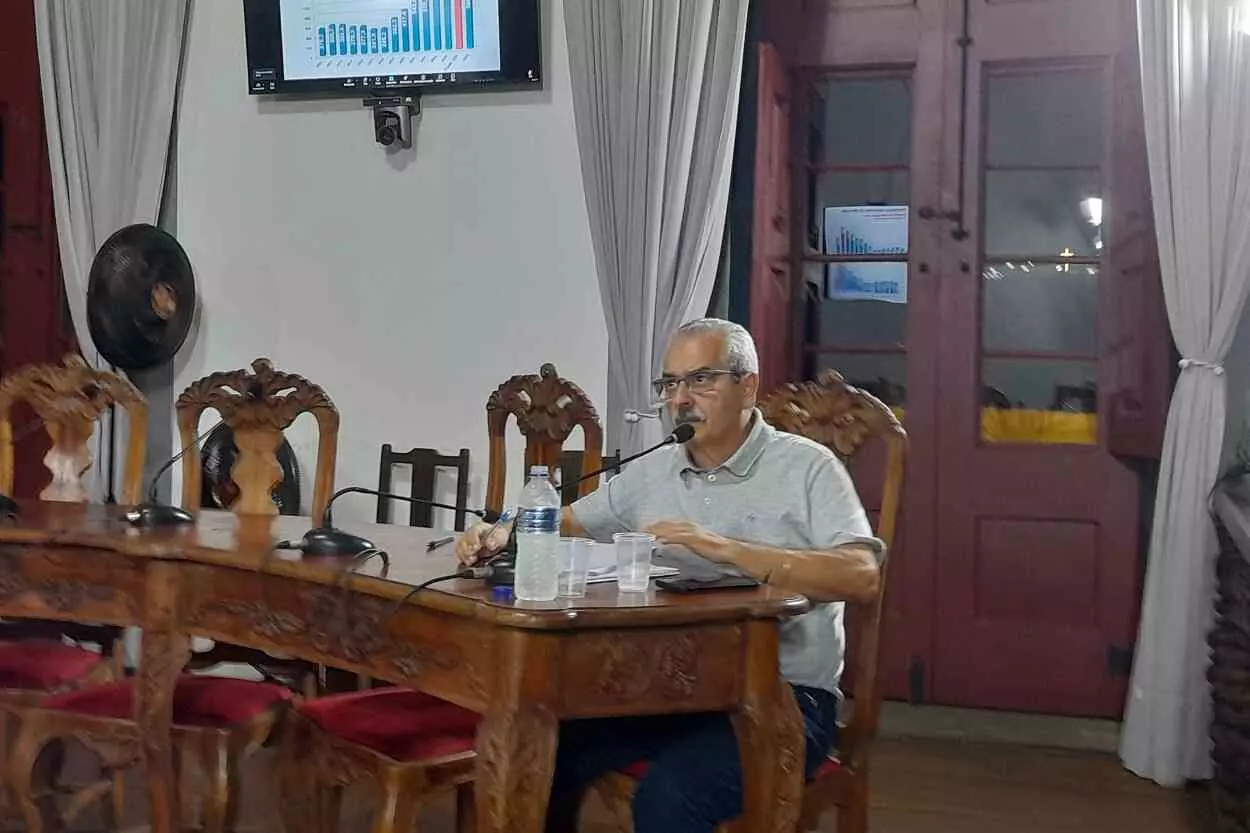 Na audiência pública de prestação de contas, Marcelo Macedo questionou os números da arrecadação municipal