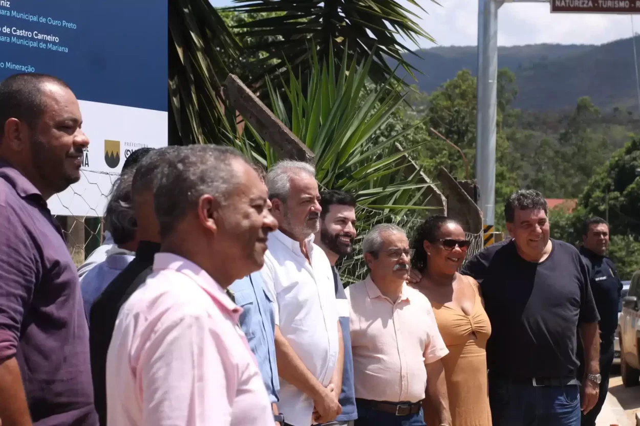 Autoridades de Ouro Preto e Mariana compareceram aos dois eventos que marcaram a conclusão da pavimentação da Estrada da Purificação